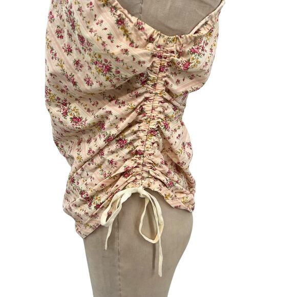 Petersyn Abigail One Shoulder Blouse Top Floral Print Pink Size Medium - Picture 7 of 13